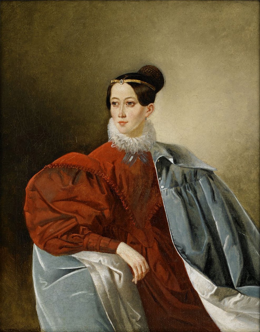 伯爵夫人叶利扎韦塔·伊万诺夫娜·克罗波特基纳的肖像1803-1836年，多罗霍娃（NéeDorokhova） 作者 不明