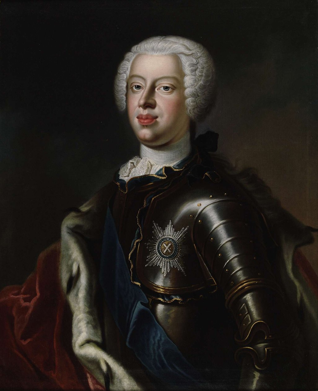 不伦瑞克（Brunswick）安东尼·乌尔里希（Anthony Ulrich）公爵的肖像1714-1774，c。 1740 作者 不明