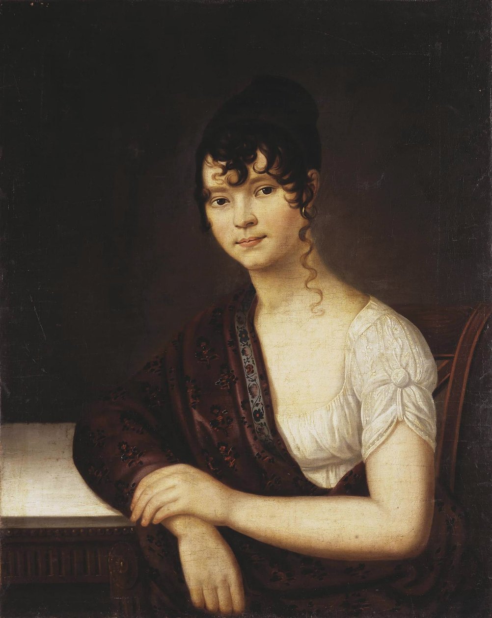 Elizaveta Ivanovna Ogareva肖像1784-1815，1800年代 作者 不明