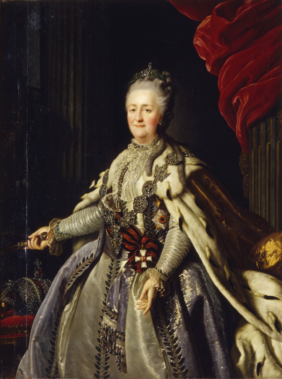 凯瑟琳二世女皇肖像1729-1796 作者 不明