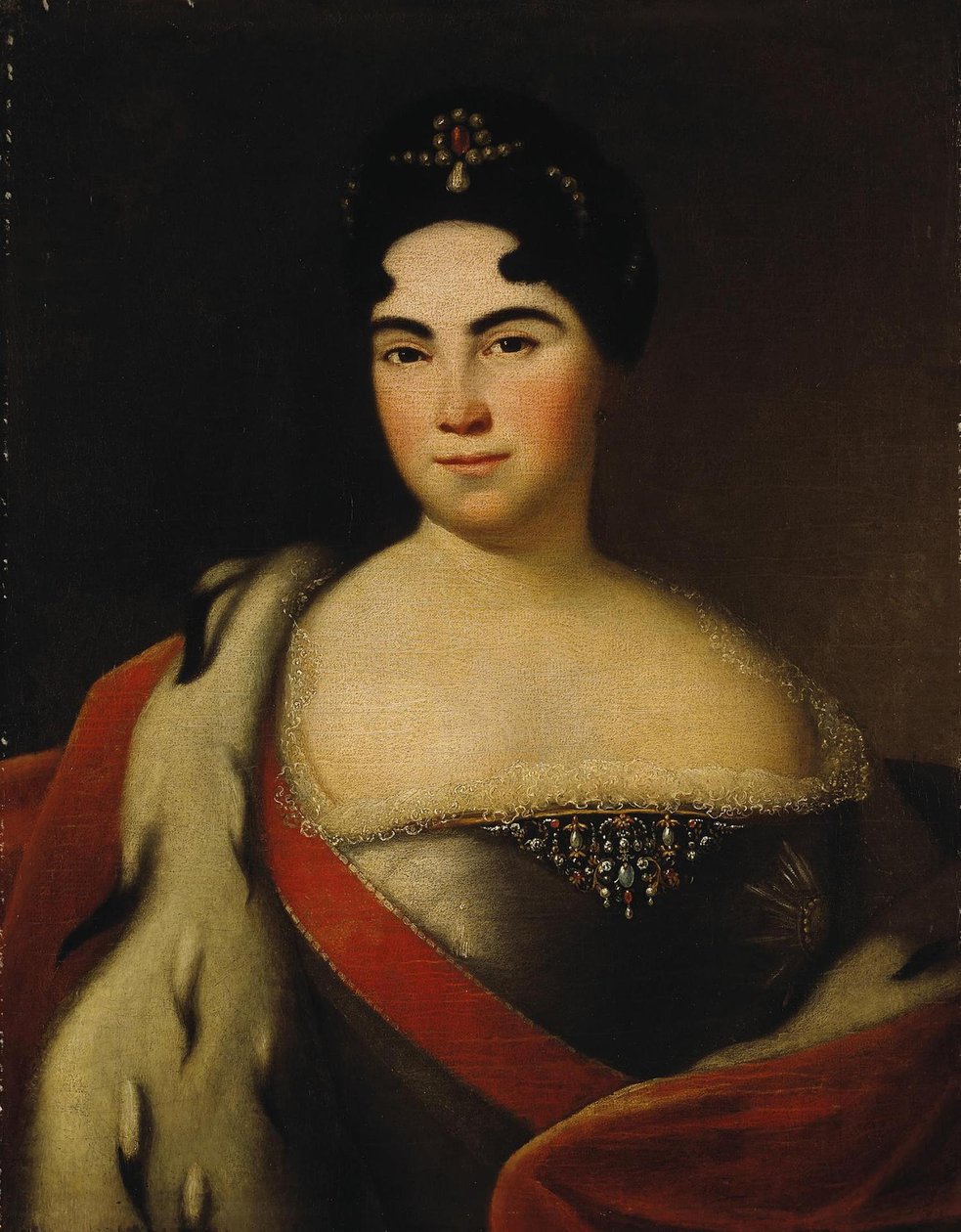 凯瑟琳女皇肖像，1684-1727年，18世纪上半叶 作者 不明