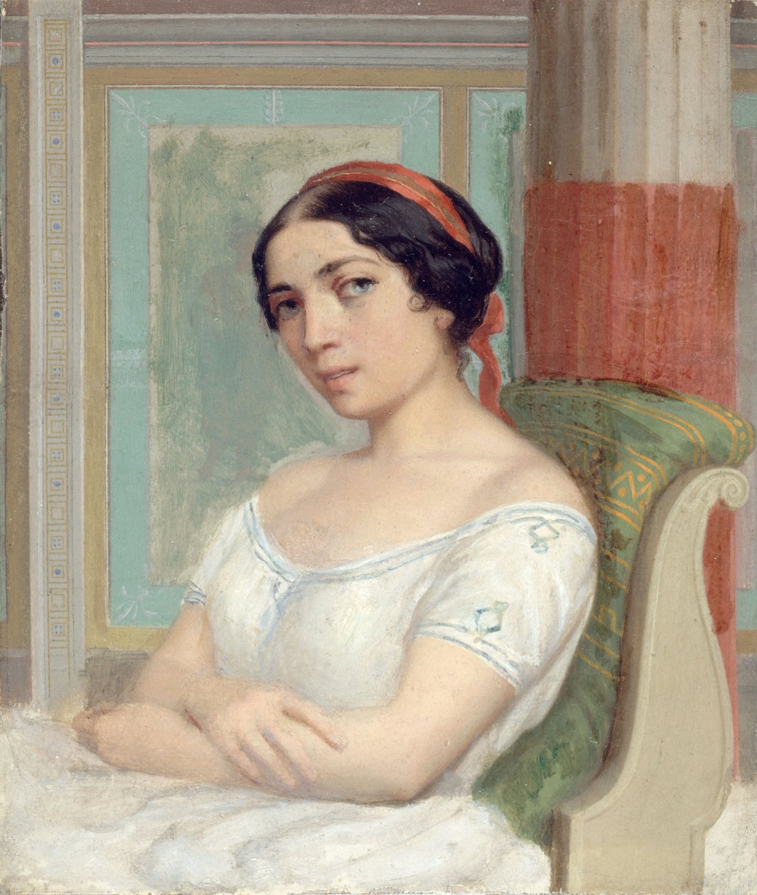 Ernesta Grisi 1816-1895的肖像。 作者 不明