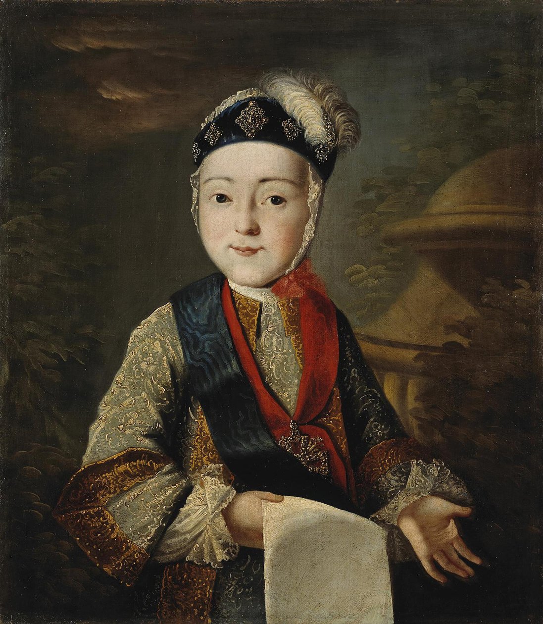 彼得三世大公的肖像。 1728-1762年，儿童，18世纪 作者 不明