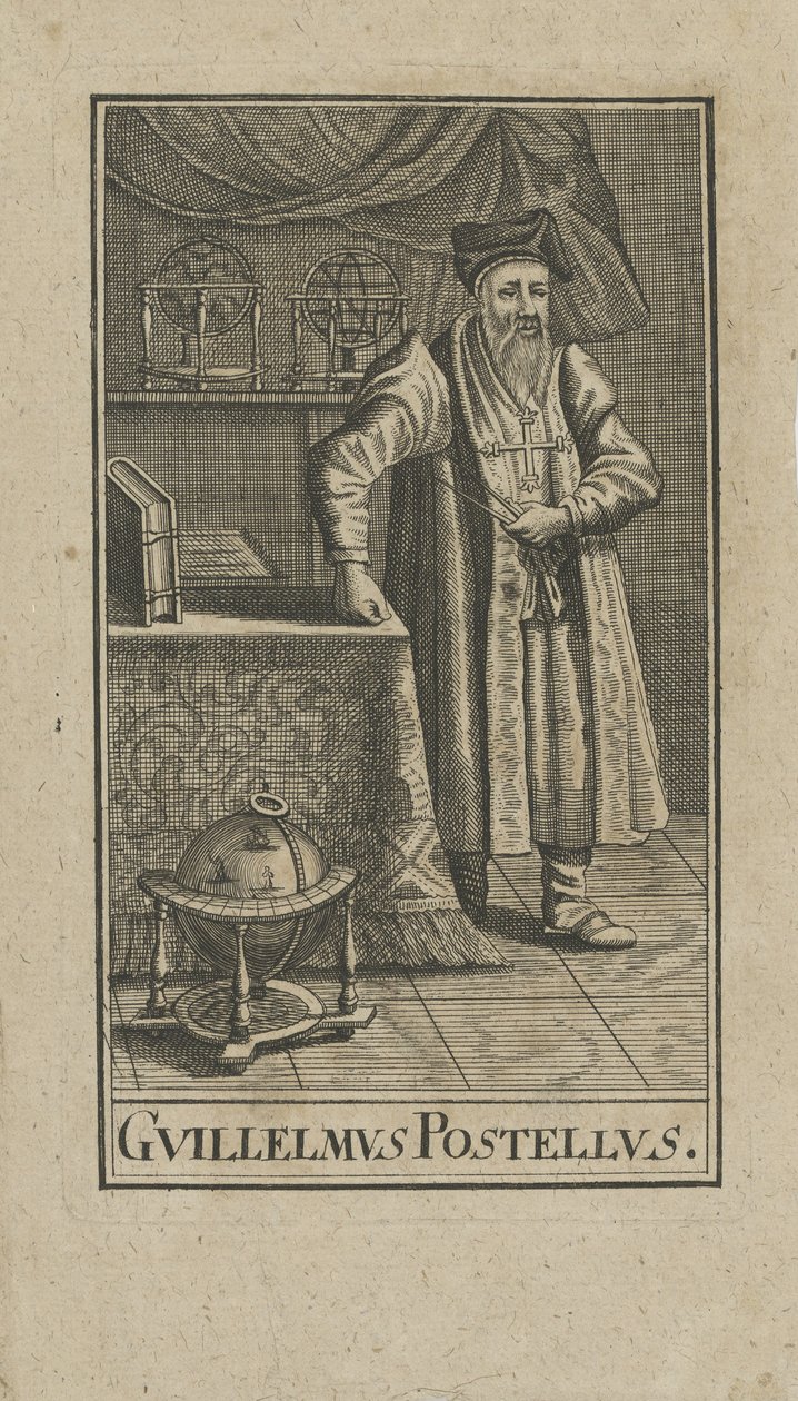 纪尧姆·波斯特（Guillaume Postel）的肖像1510-1581年，在1740年之前。 作者 不明