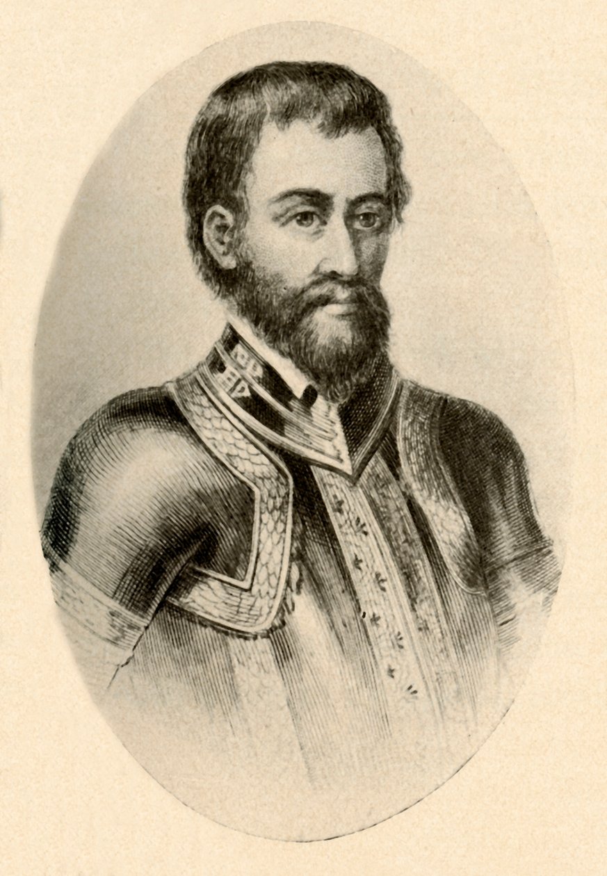 埃尔南多·德索托（Hernando De Soto）的肖像，展示了16世纪的西班牙装甲，c1520-1540，1937年。 作者 不明