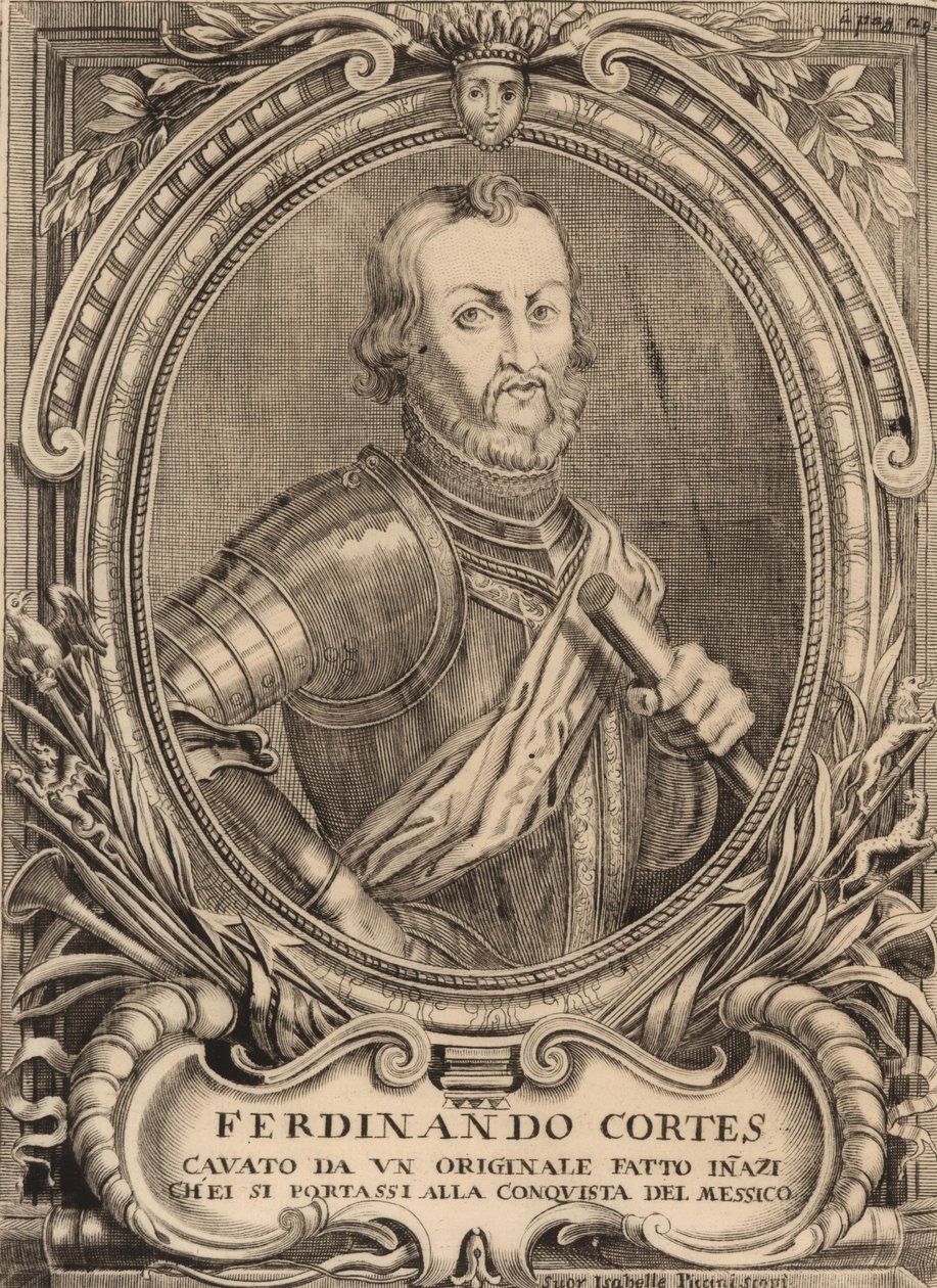 埃尔南·科尔特斯（HernánCortés）肖像1485-1547。 作者 不明