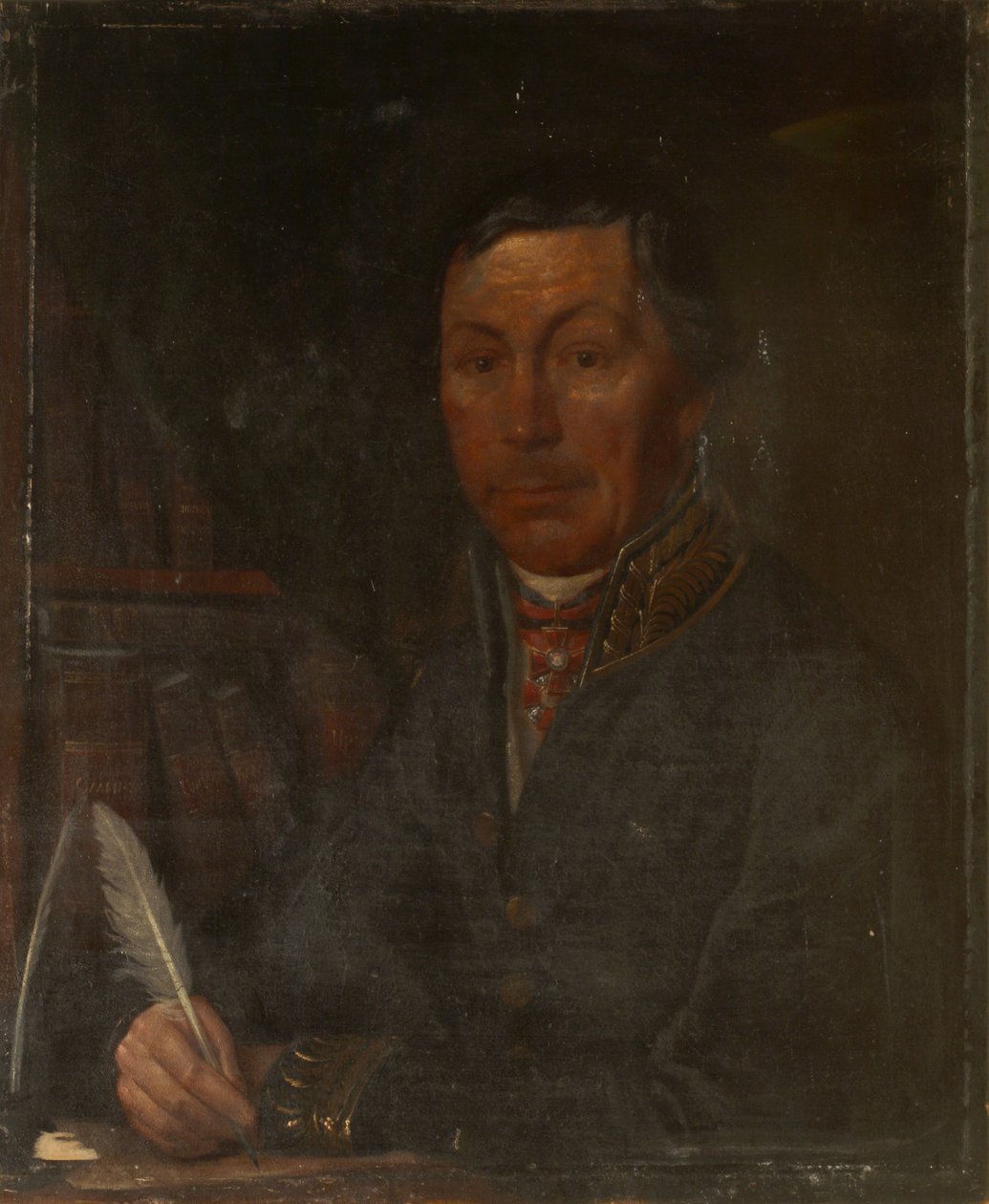 1800年代1777-1807年伊万·伊万诺维奇·马蒂诺夫（Ivan Ivanovich Martynov）的肖像 作者 不明