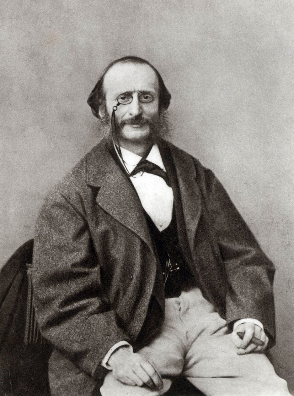 雅克·奥芬巴赫（Jacques Offenbach）肖像1819-1880，约1865年。 作者 不明