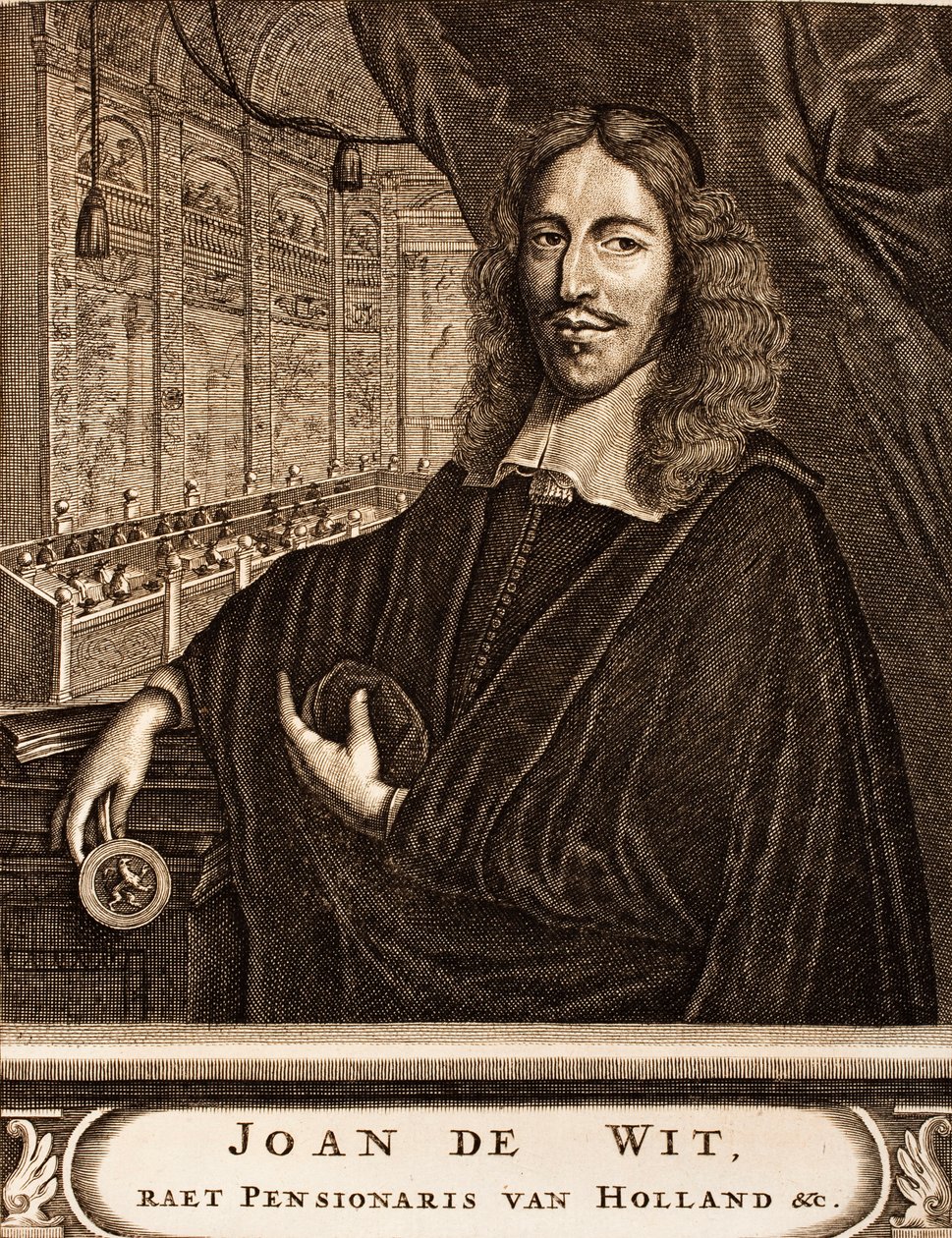 约翰·德·维特（Johan de Witt）肖像1625-1672，来自：战争场景，1675年。 作者 不明