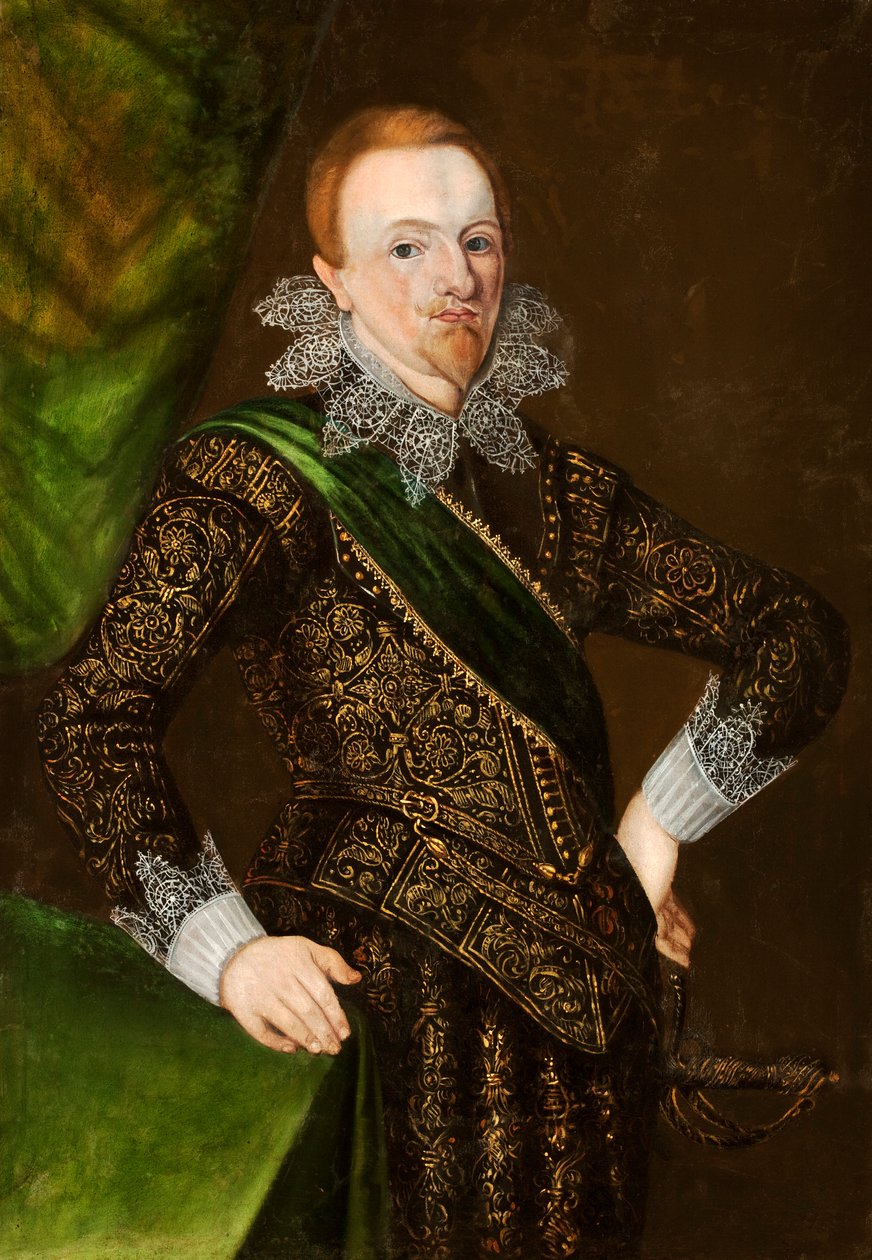 Östergötland公爵1589-1618年瑞典约翰的画像。 作者 不明