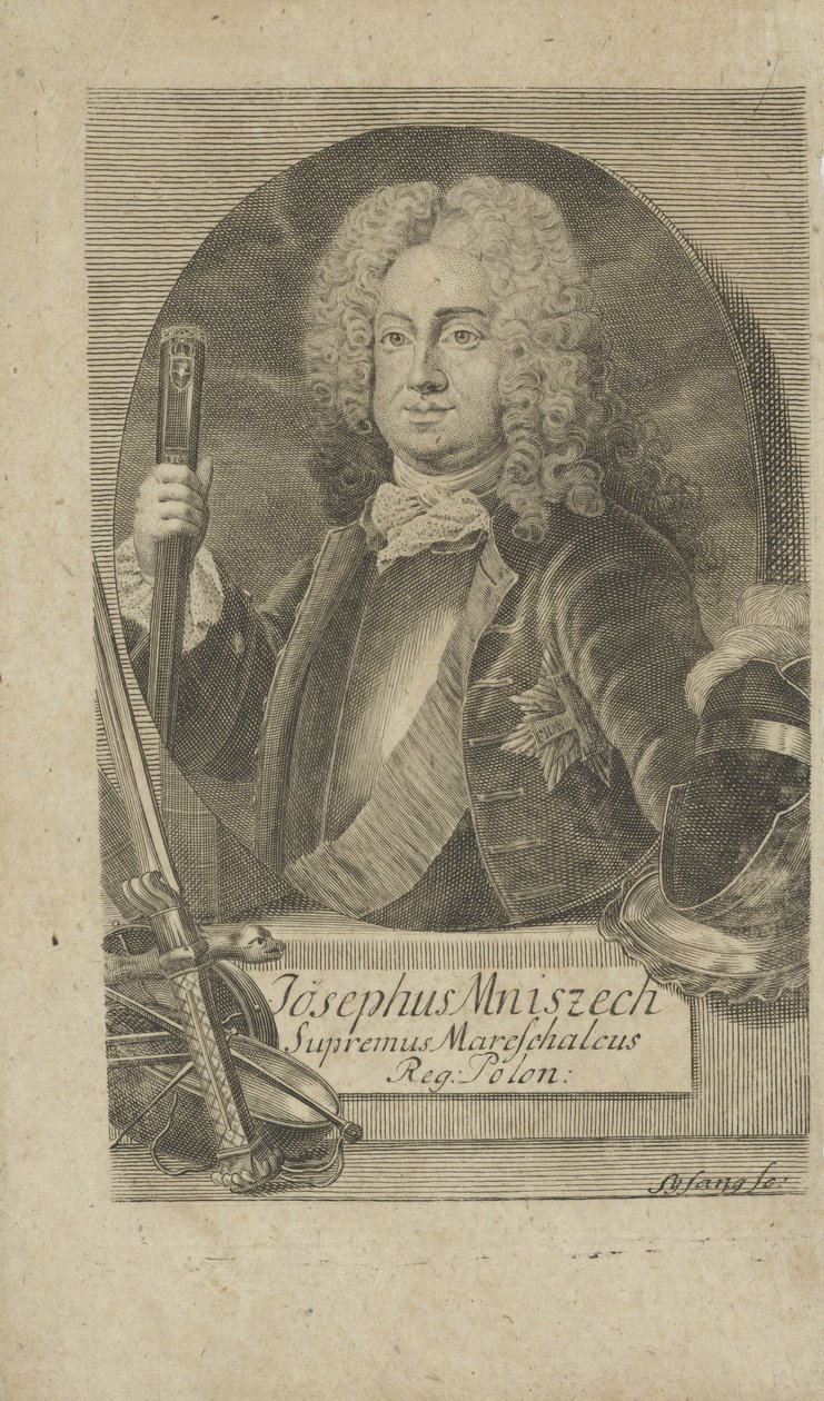 约瑟夫·万达林·尼斯耐克（Jozef Wandalin Mniszech）1670-1747年的肖像，摄于1734年。 作者 不明