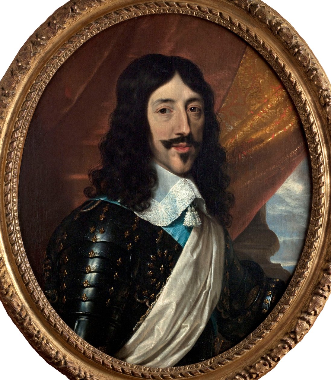 法国路易十三的肖像，1601-1643年，约1640年。 作者 不明