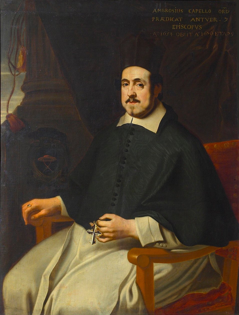 Marius Ambrosius Capello 1597-1676年的肖像，安特卫普的主教，1659年。 作者 不明