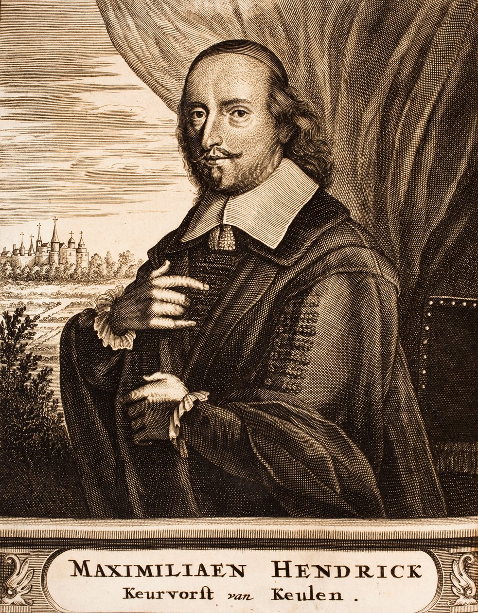 巴伐利亚马克西米利安·亨利的肖像1621-1688年，科隆大主教，1675年。 作者 不明