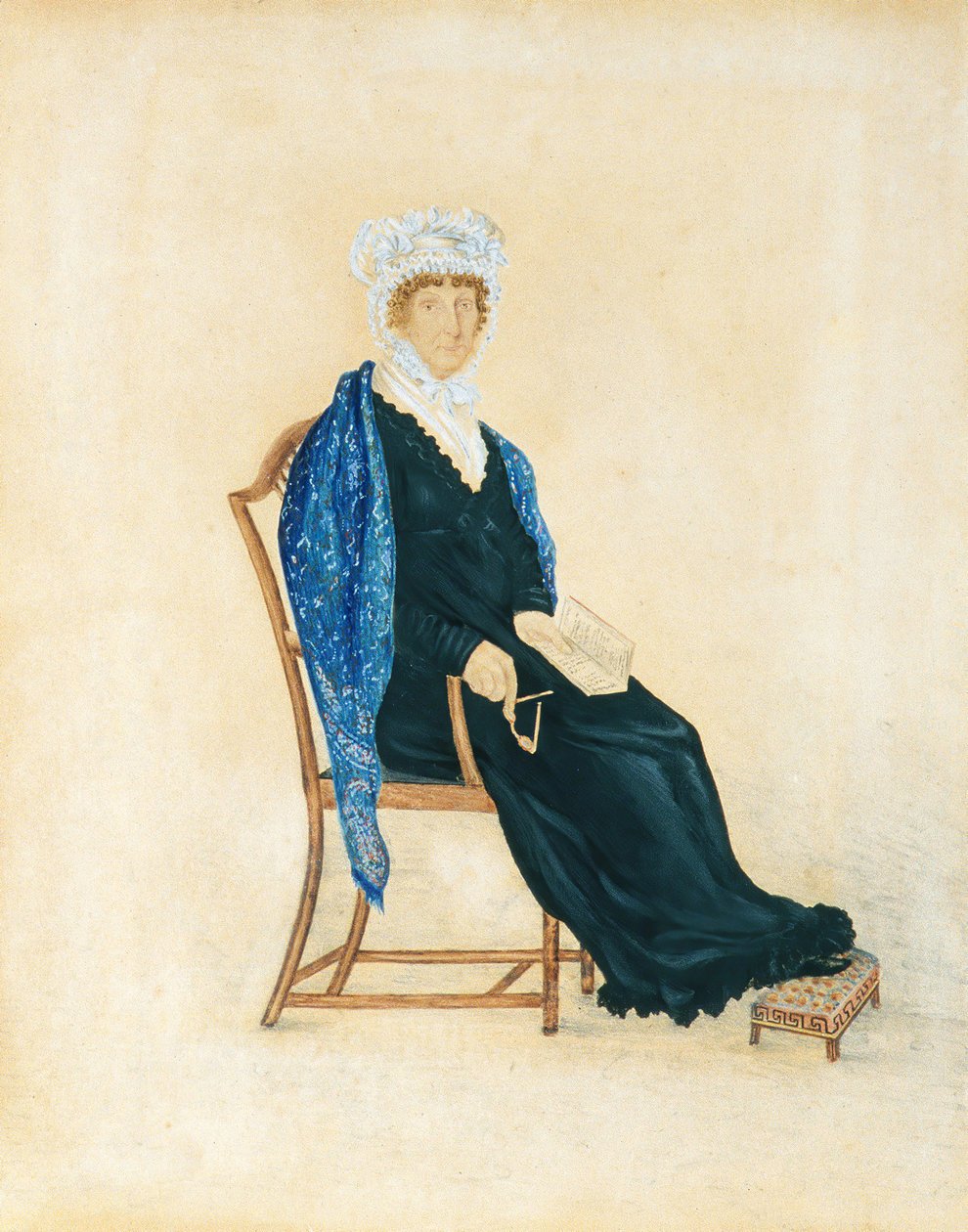 克罗夫特夫人的画像，约。 1815-30。 作者 不明