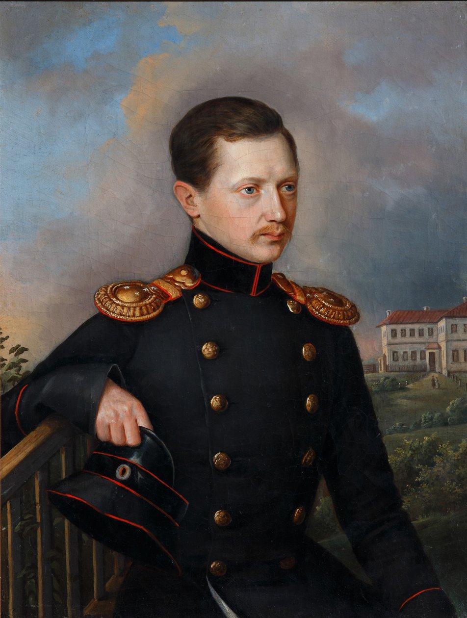 Nikolai Semyonovich Korsakov的肖像1819-1889，ca。 1849年 作者 不明