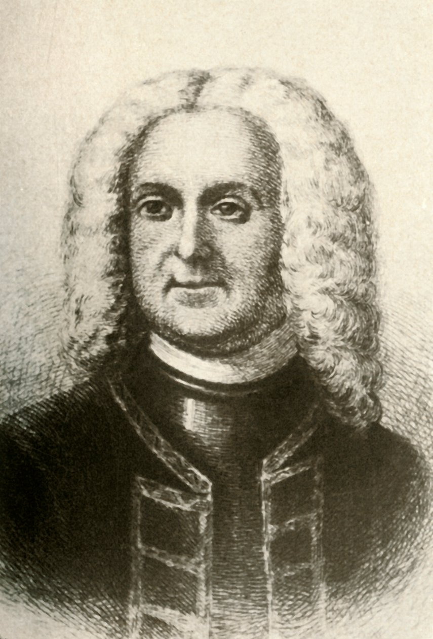 殖民地州长帕特里克·戈登（Patrick Gordon）的肖像，摄于1937年，c1690年。 作者 不明