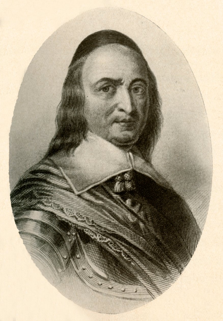 彼得·斯图维森（Peter Stuyvesant）的肖像，身穿盔甲和无檐便帽，1647年，1937年。 作者 不明