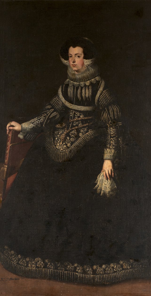 法国女王伊丽莎白女王的肖像1602-1644，西班牙女王妃 作者 不明