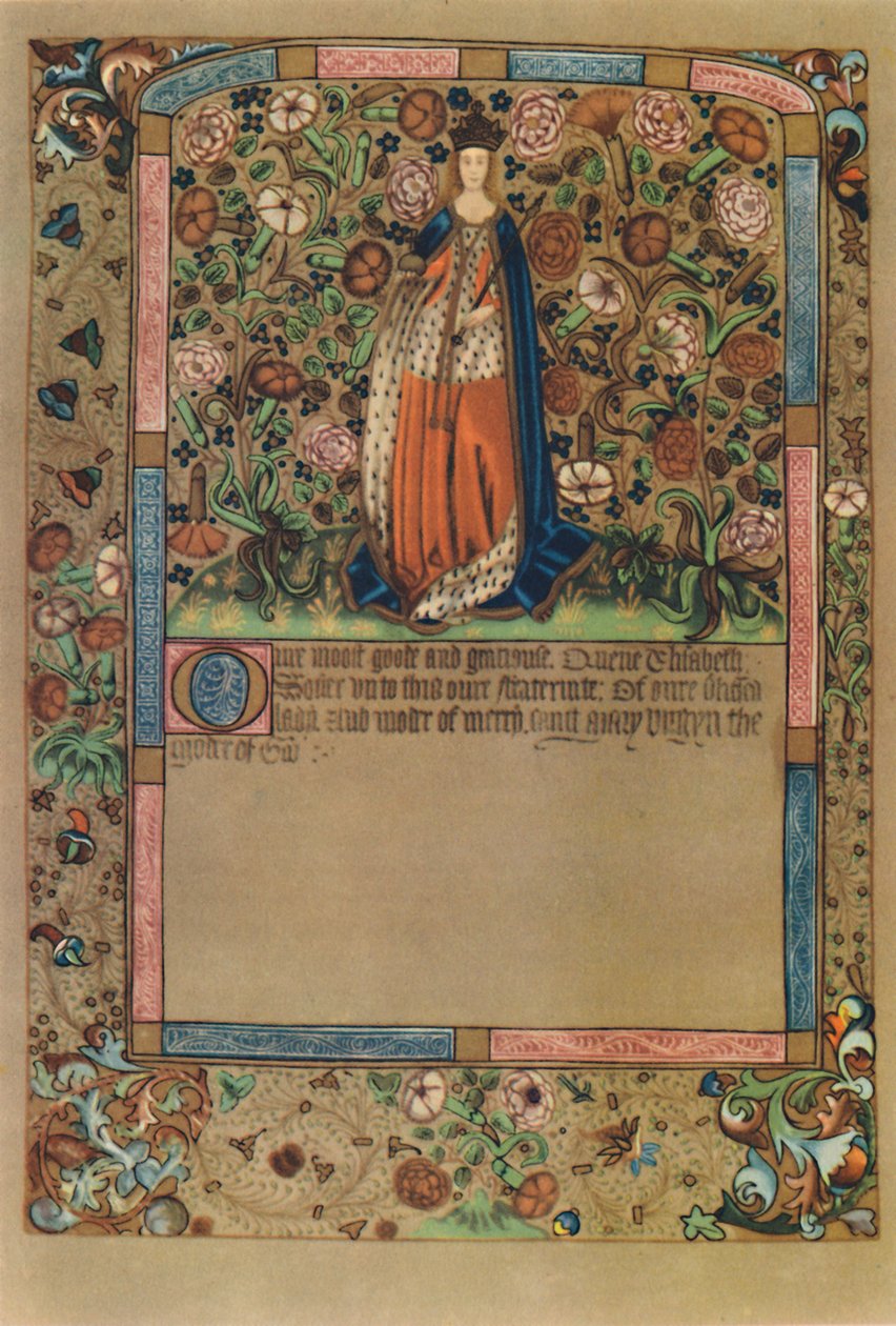 伊丽莎白女王肖像...，c1441-1689，1948。 作者 不明