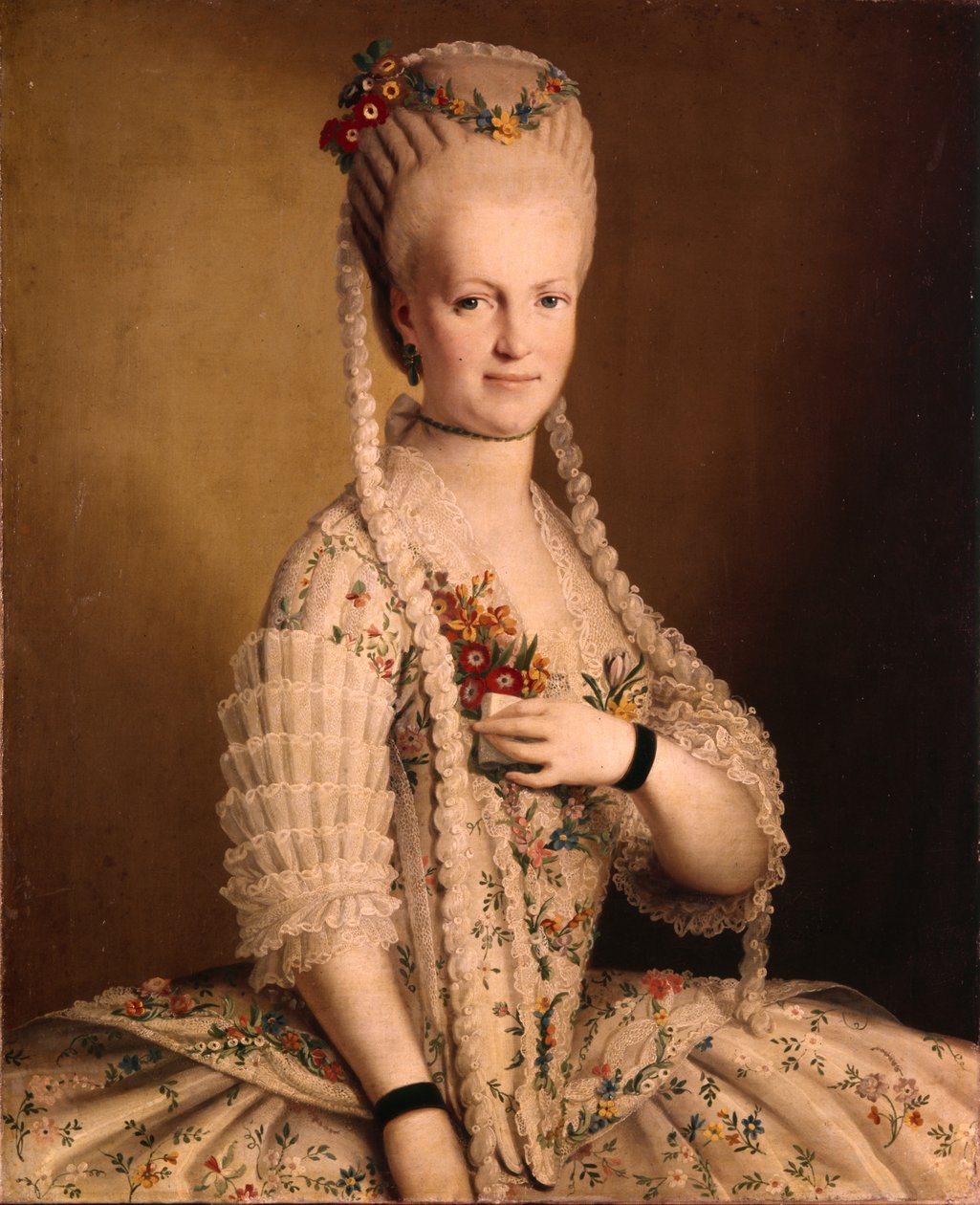 莎拉·格里（Sarah Greigh）的肖像17521793，塞缪尔·格里海军上将的妻子，1775年 作者 不明