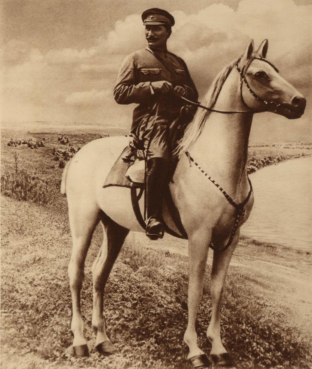 Semyon Mikhailovich Budyonny的画像1883-1973。 作者 不明
