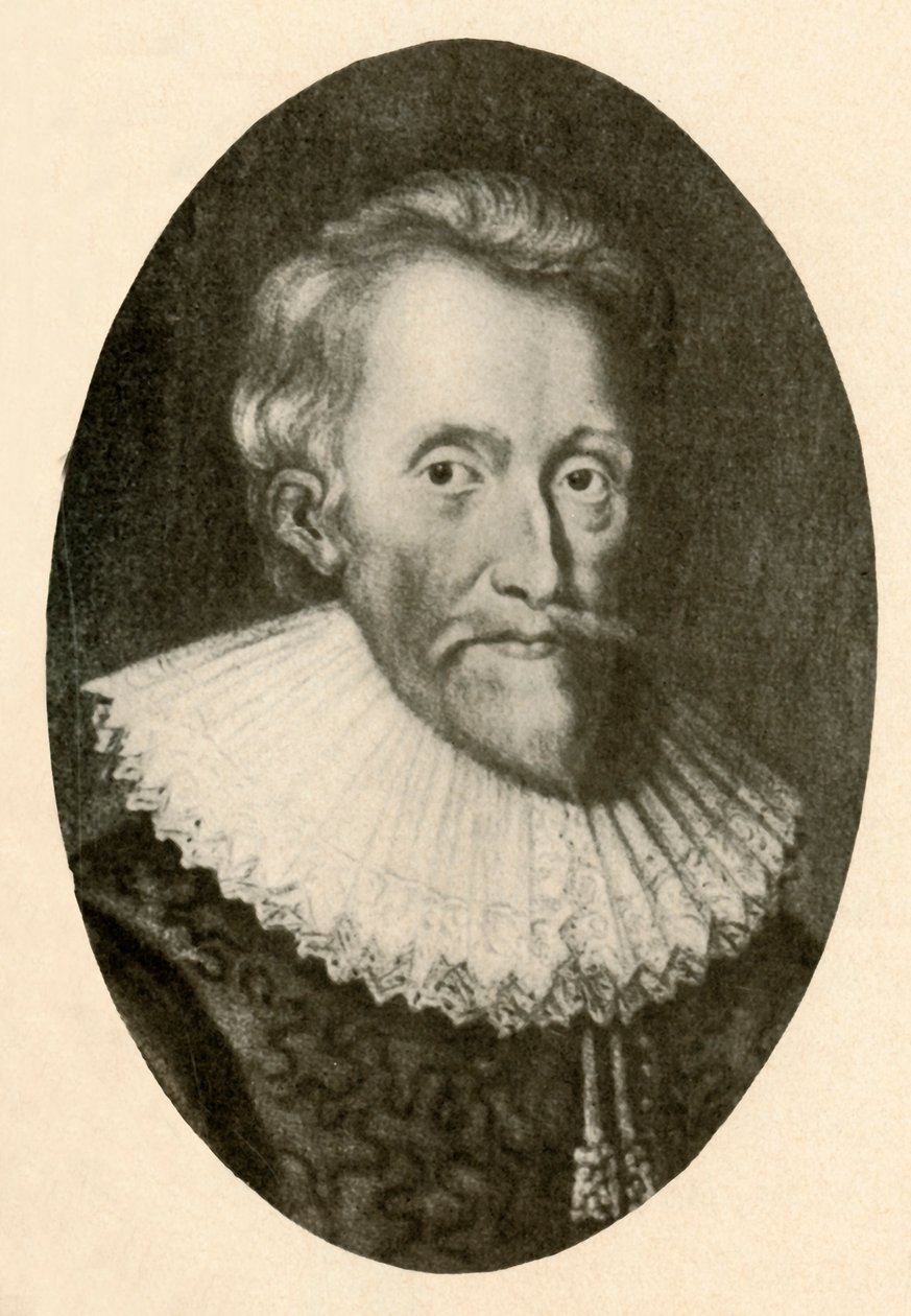 埃德温·桑迪斯爵士（Edwin Sandys）的肖像，衣襟朝下，c1560-1570，1937年。 作者 不明