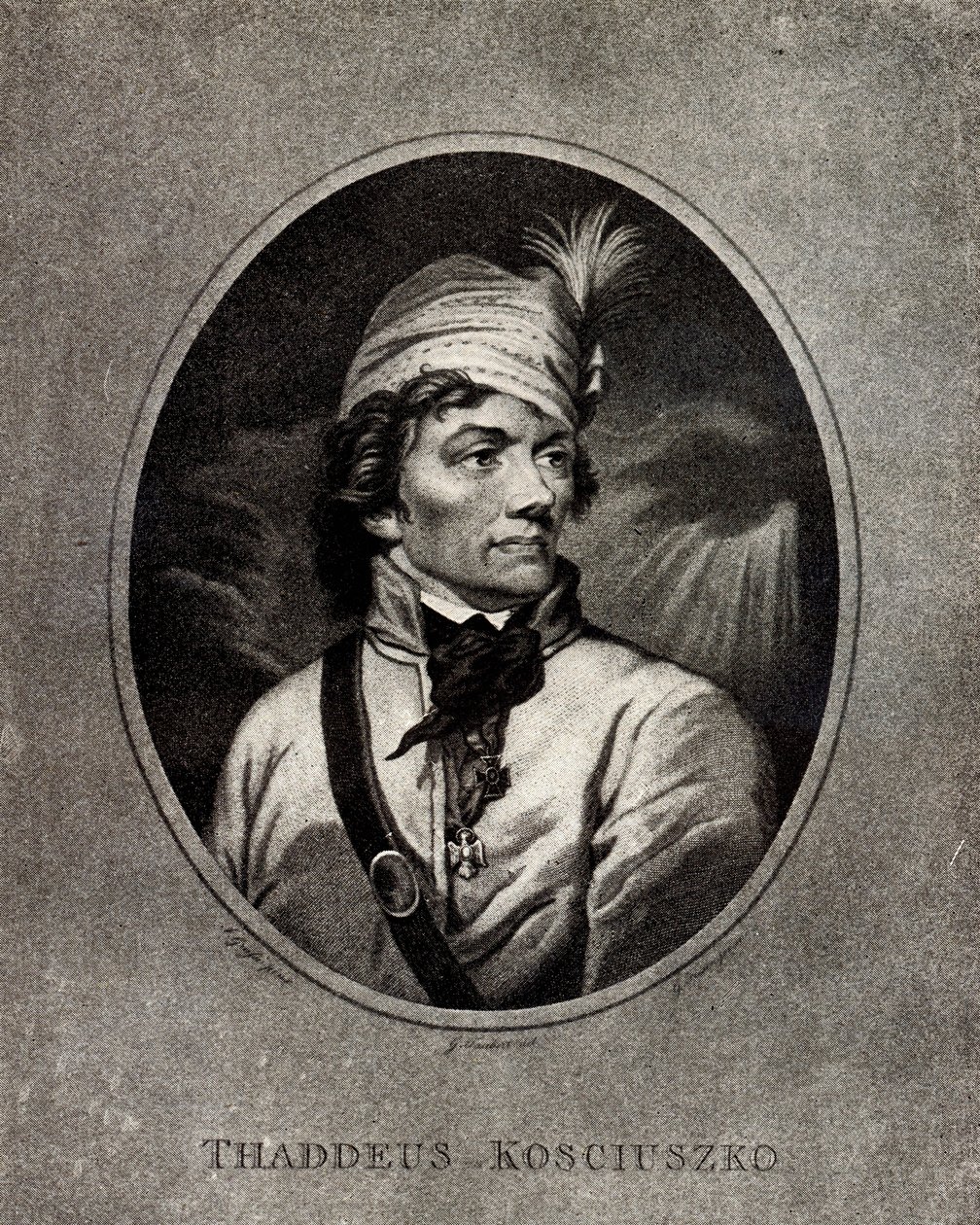 19世纪初的Tadeusz Kosciuszko肖像1746-1817。 作者 不明