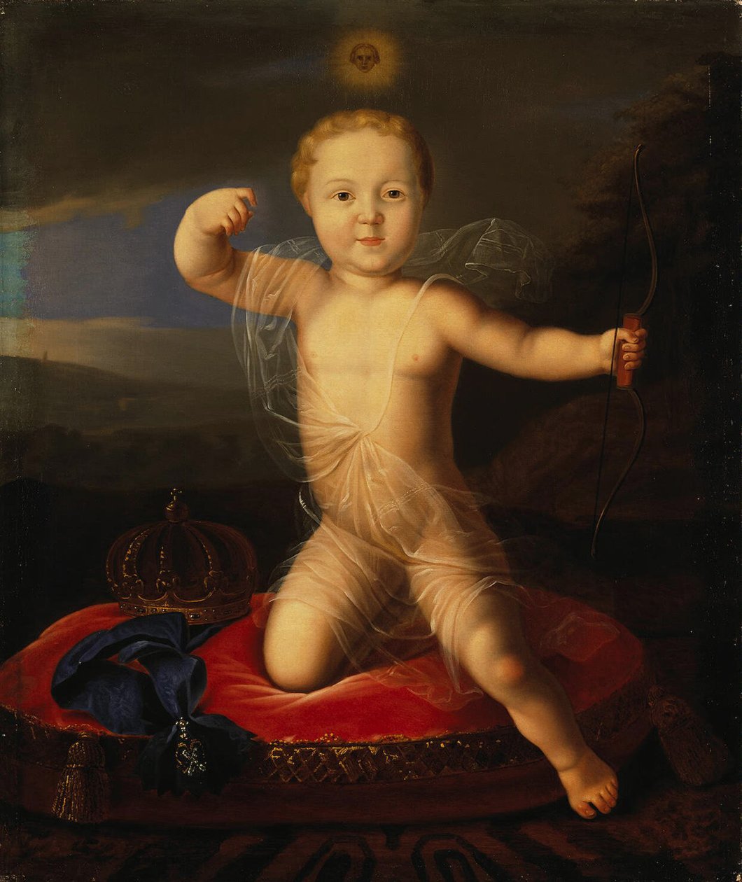 Tsarevich肖像俄罗斯彼得·彼得罗维奇（Peter Petrovich），1715年至1919年，19世纪第一季度。 作者 不明