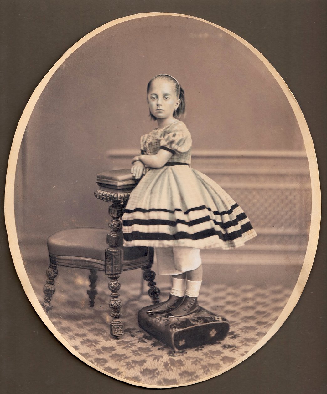 Varvara Mikhaylovna Dostoevskaya的肖像1854-1864，约1860年 作者 不明