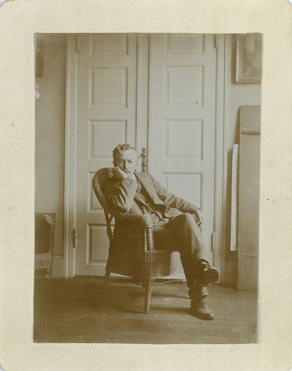 维尔海姆-汉默索伊的肖像，1864-1916。 作者 不明
