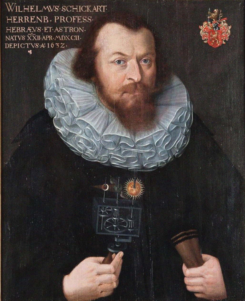 威廉·希卡德（Wilhelm Schickard）的肖像1592-1635，1632年。 作者 不明