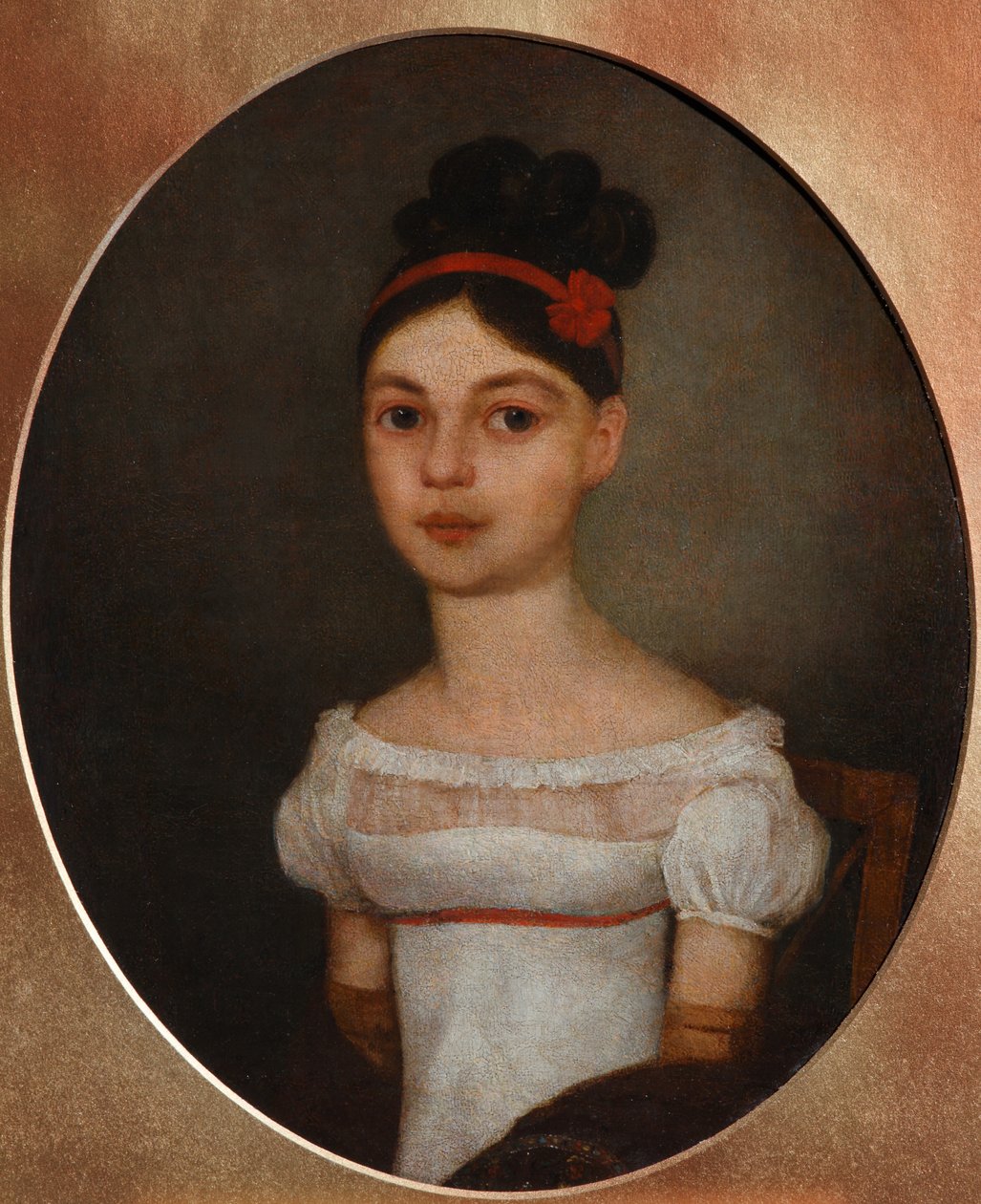 Yelizaveta Fyodorovna Ozerova的肖像，内格·扎格里亚兹（NéeZagryazyskaya）1800-1885，c。 1815年 作者 不明