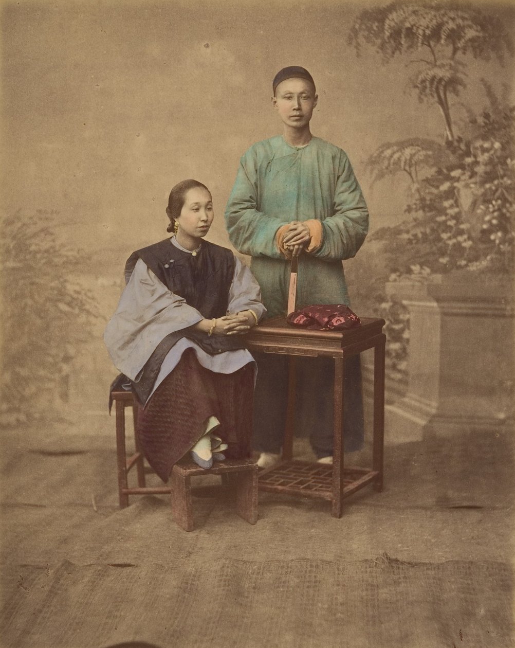 [一个中国夫妇的肖像]，1870年代。 作者 不明