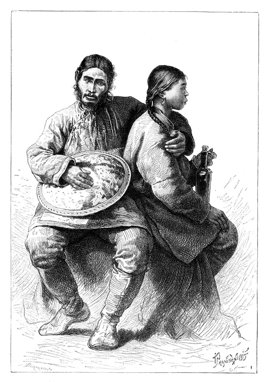 纳奈夫妇夫妇的肖像，1895年 作者 不明