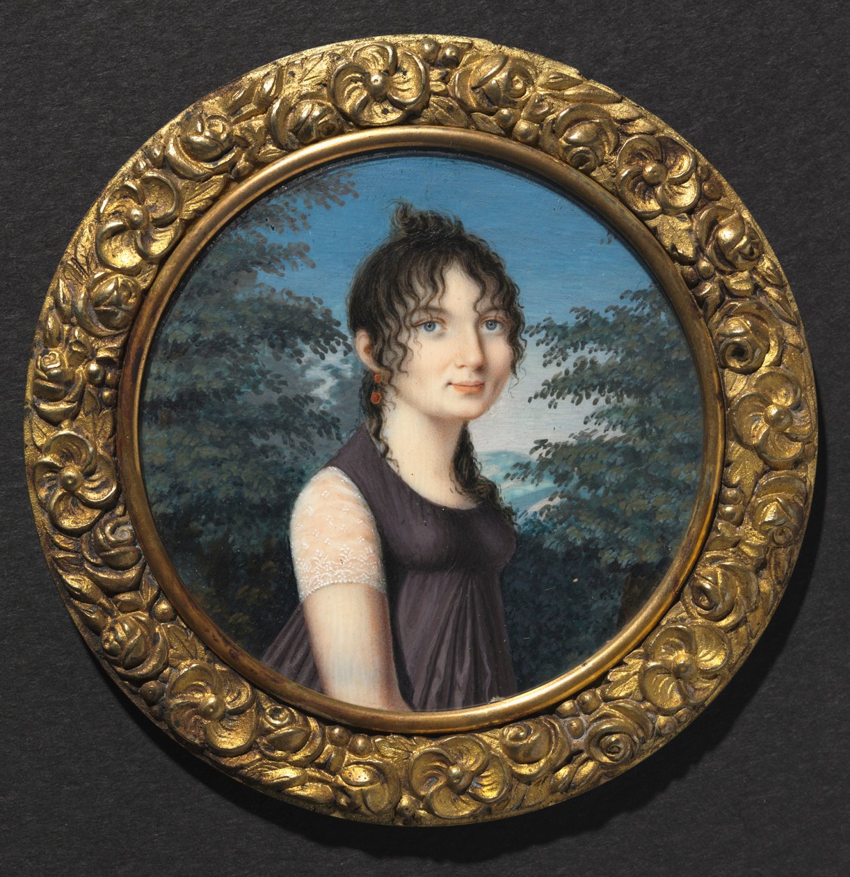 女人的画像，c。 1805。 作者 不明