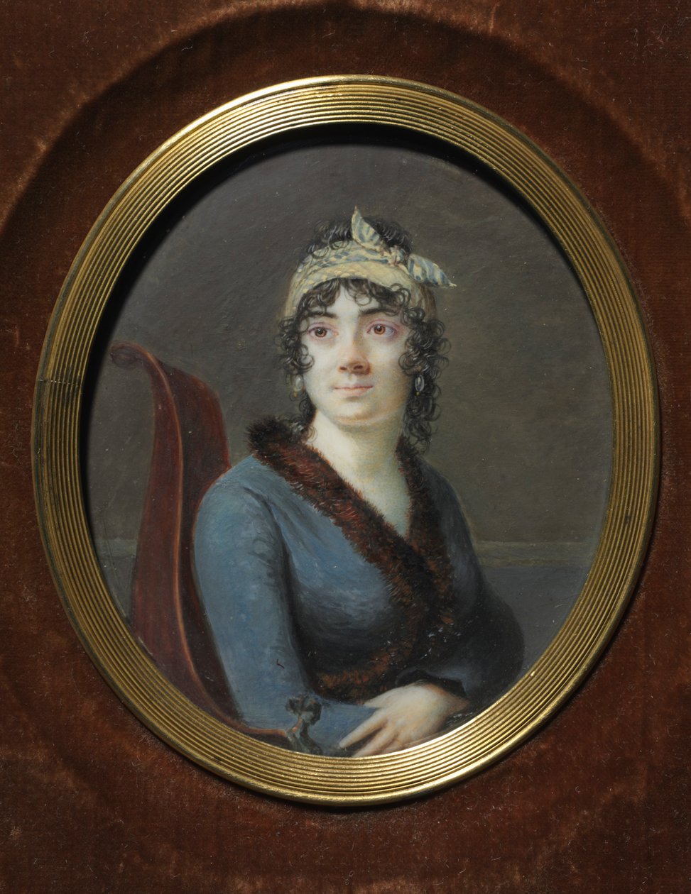 女人的画像，c。 1820年。 作者 不明