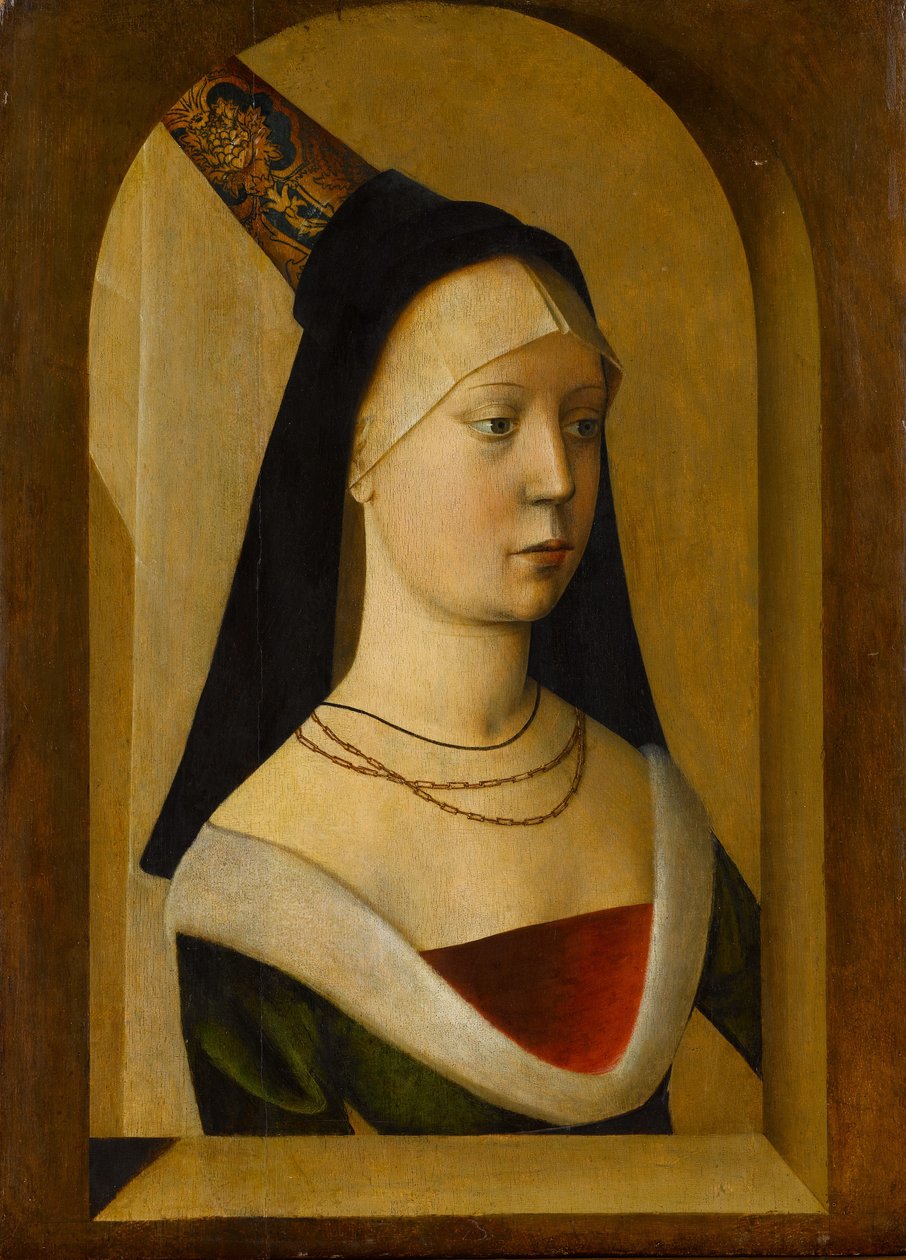 女人的画像，约。 1470-80。 作者 不明