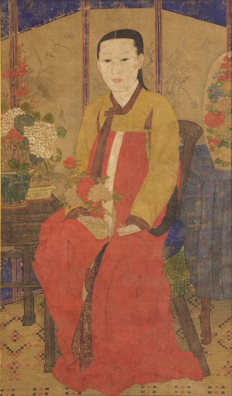 女人的画像，二十世纪初。 1920-40。 作者 不明