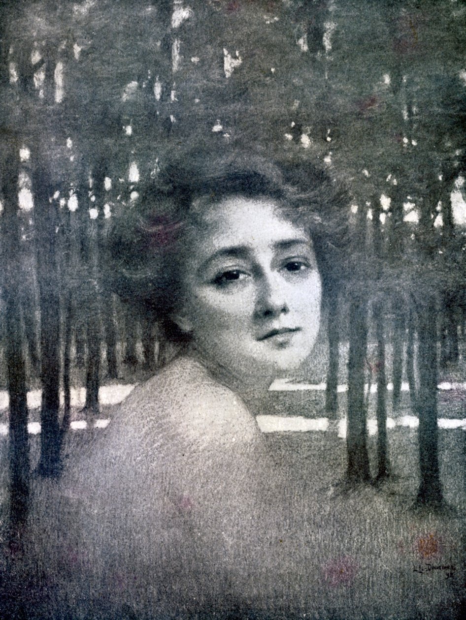 女人的画像，1898年 作者 不明
