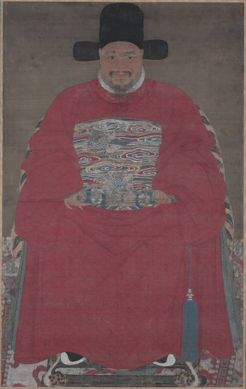 1600年代至1700年代的官员肖像。 作者 不明