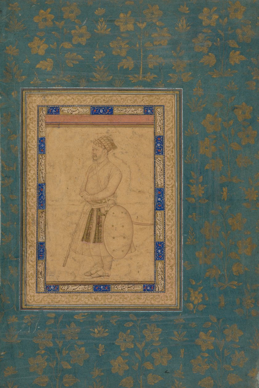莎·贾汉斯法院（Shah Jahans Court）身份不明的贵族肖像c。 1640-1650。 作者 不明