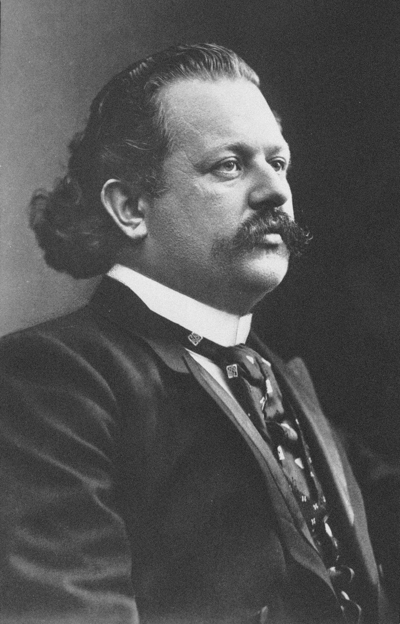 钢琴家和作曲家Alfred Reisenauer 1863-1907的肖像。 作者 不明