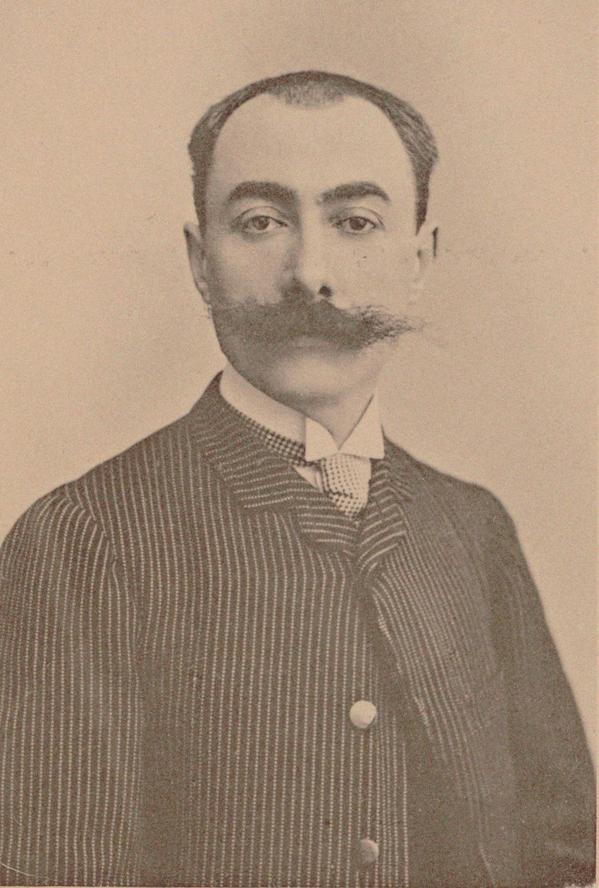 钢琴家和作曲家安德烈-梅萨格1853-1929年的画像。 作者 不明