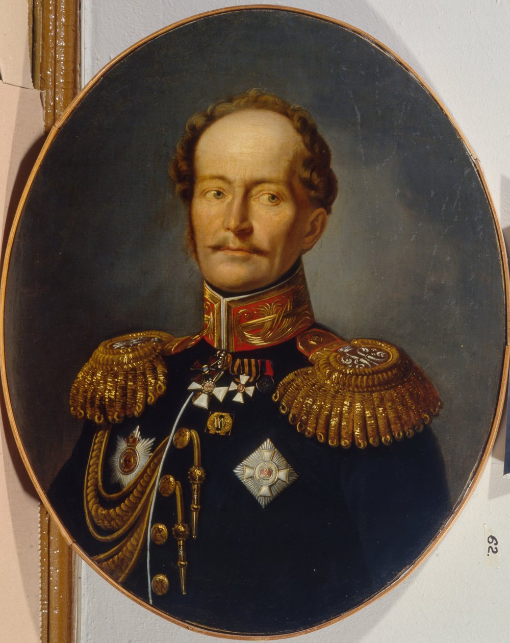 副官卡尔·卡洛维奇·梅德（Karl Karlovich Merder）肖像1787-1834，1820年代 作者 不明