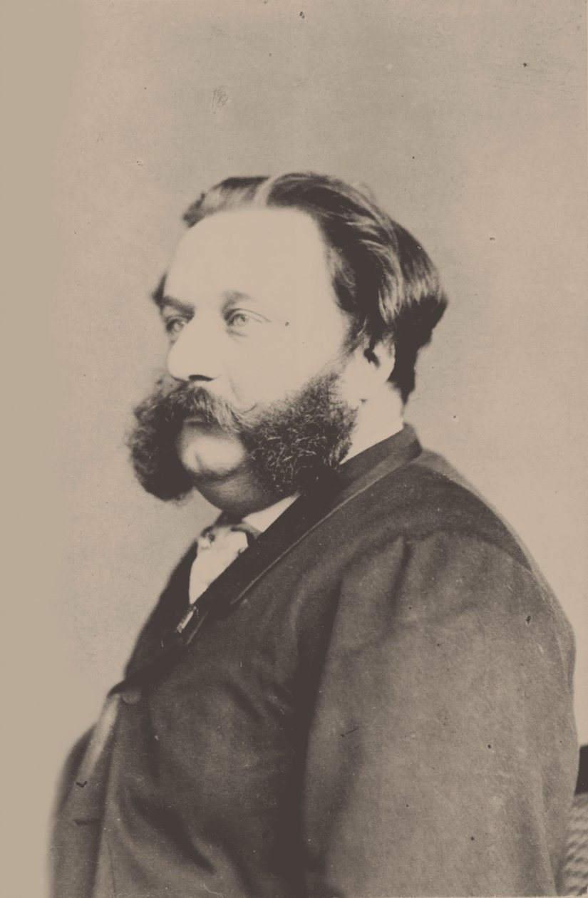 作曲家阿尔弗雷德·贾尔（AlfredJaëll）的肖像1832-1882年。 作者 不明