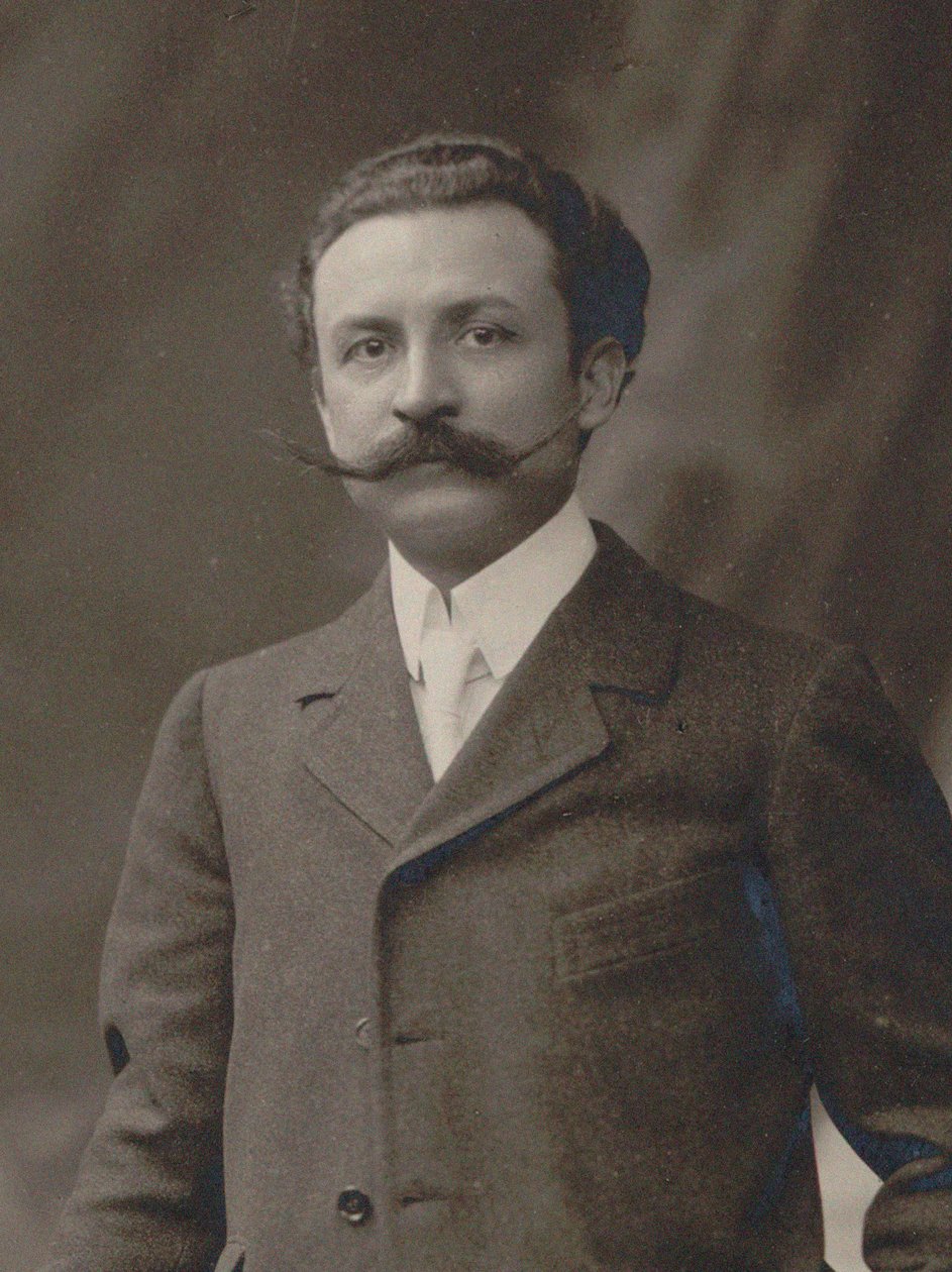 作曲家Xavier Leroux的肖像，1863-1919年，约1910年。 作者 不明