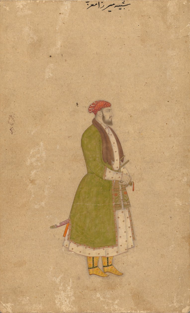 经纪人肖像Mirza Muizz，c。 1680-1700。 作者 不明