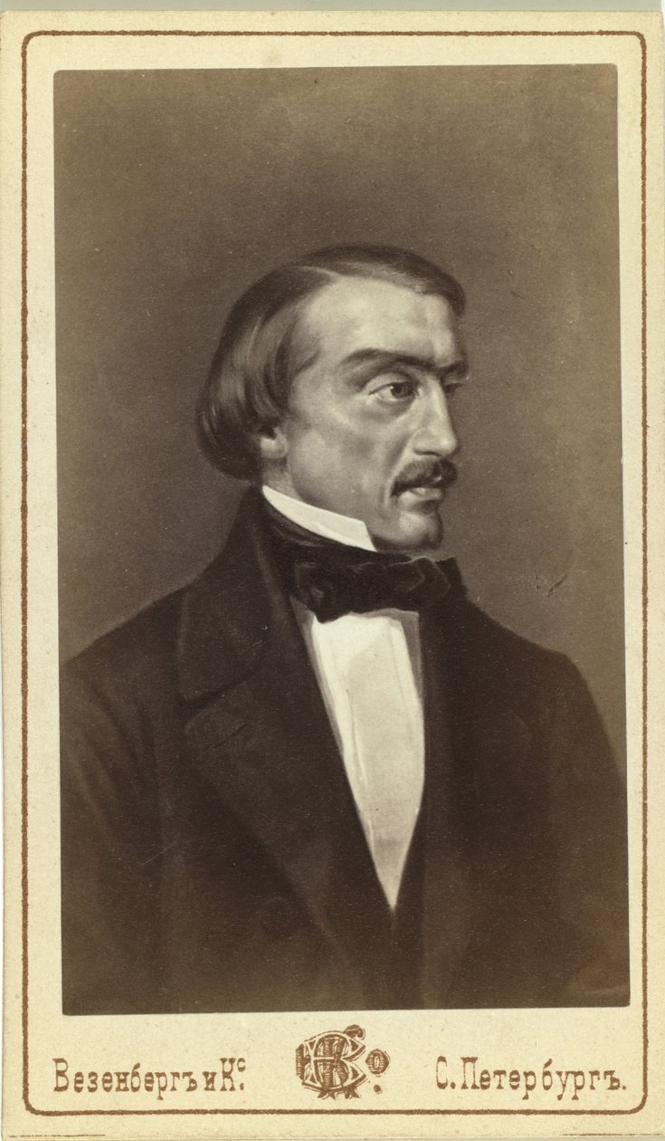 文学评论家和哲学家Vissarion G. Belinsky的肖像1811-1848 作者 不明