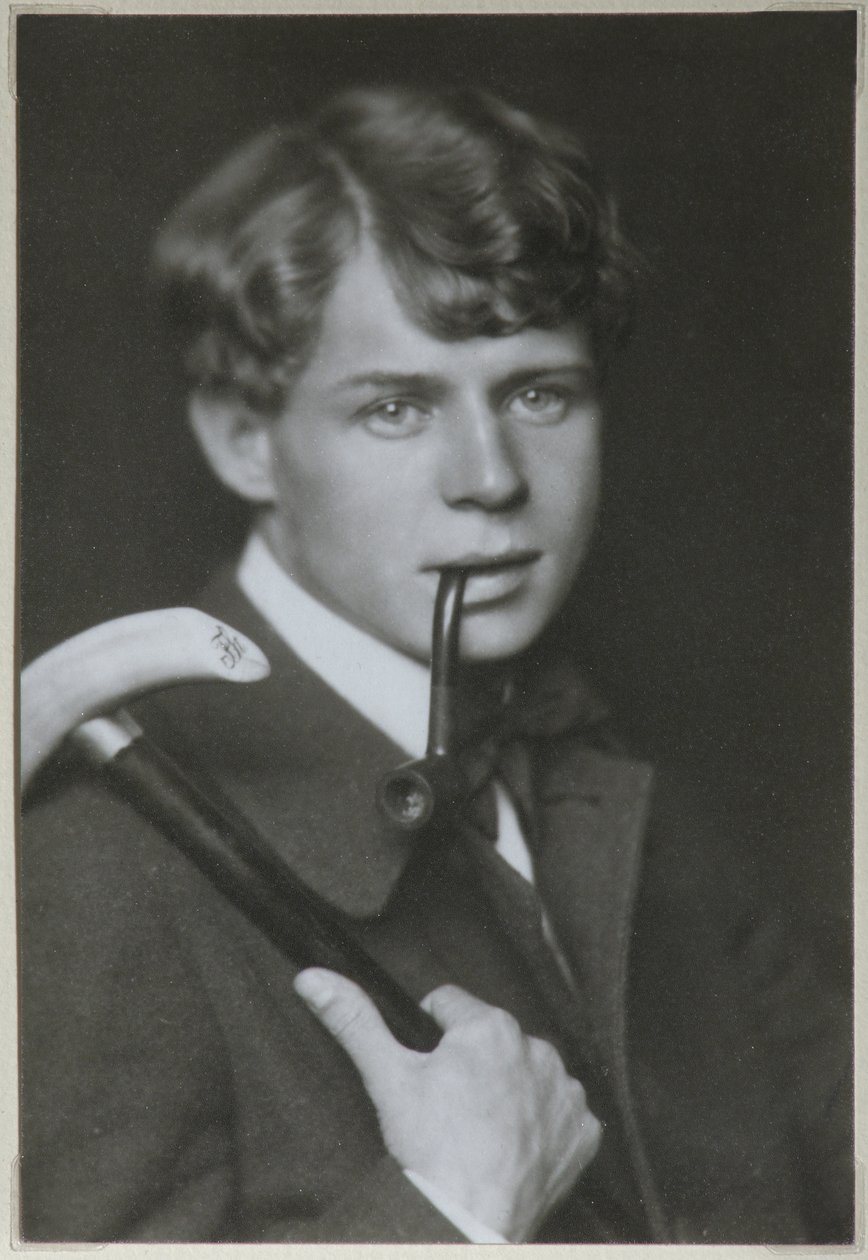 诗人谢尔盖·叶塞宁（Sergei Yesenin）肖像1895-1925，1919年 作者 不明